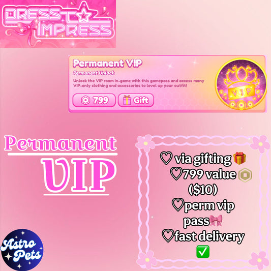 PERMANENT VIP🎀 | Dress To Impress (via gift🎁) read desc