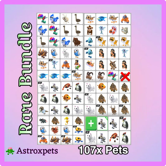 Rare Bundle 107X Pets